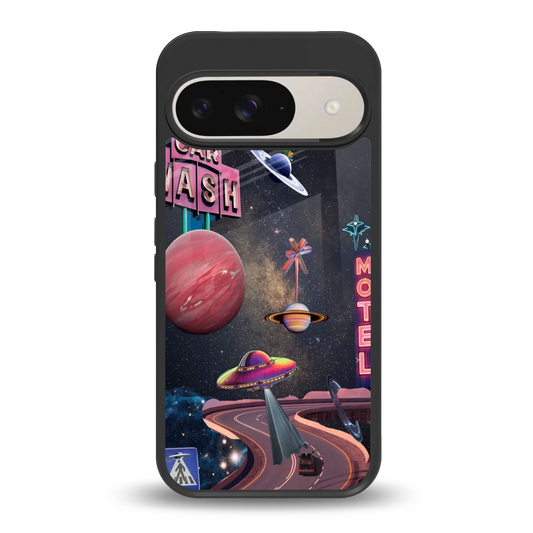 Cosmic Path back phone cover | glass case for google pixel 9