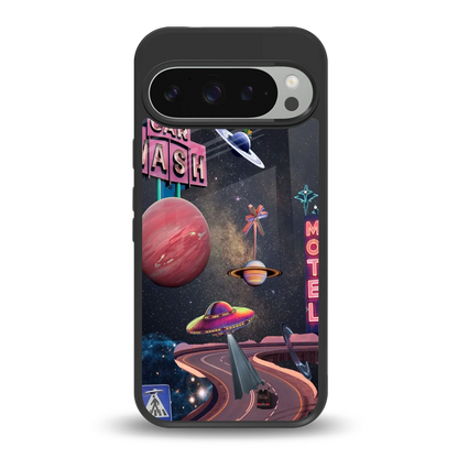 Cosmic Path back phone cover | glass case for google pixel 9 pro