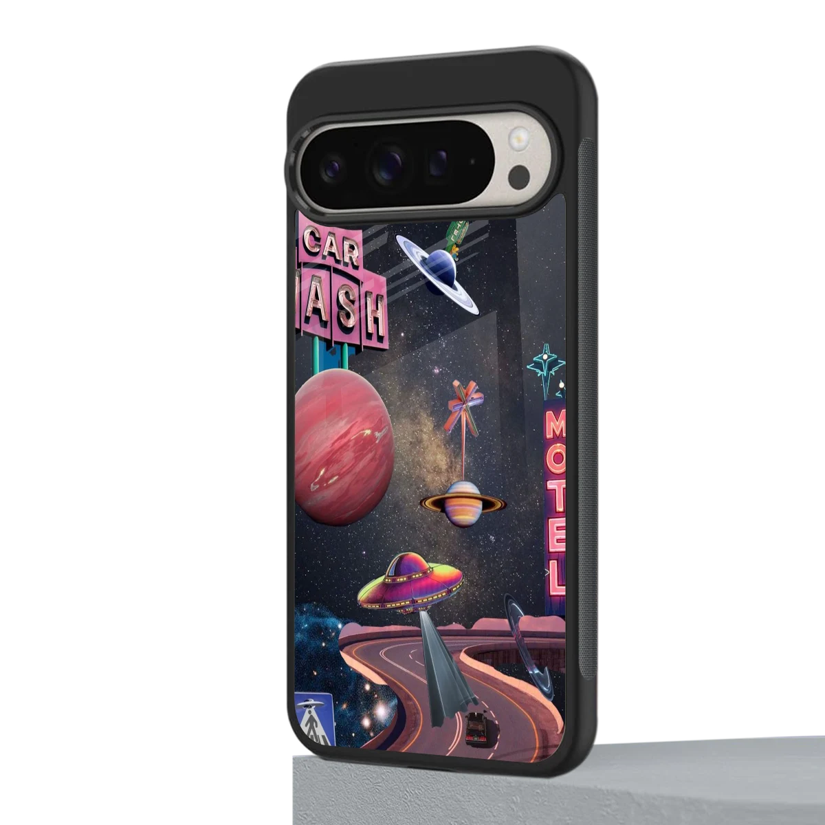 Cosmic Path google pixel 9 pro mobile cover | shockproof glass phone case