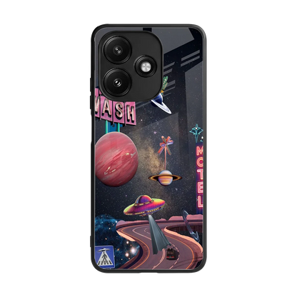 Cosmic Path back phone cover | glass case for redmi 12 5g