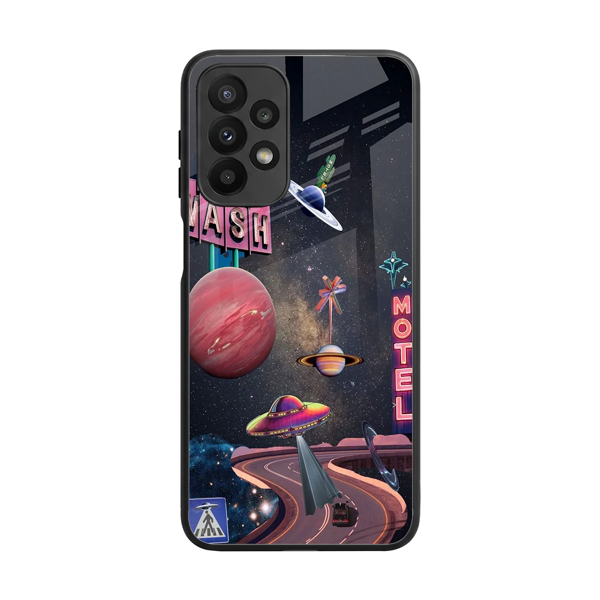 Cosmic Path back phone cover | glass case for samsung galaxy a23
