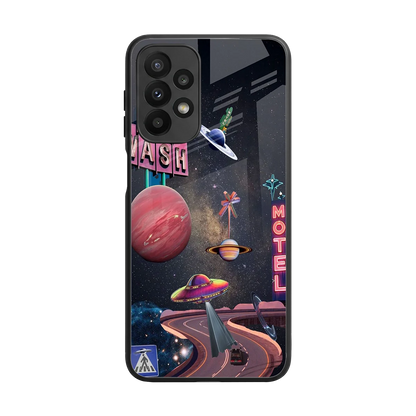 Cosmic Path back phone cover | glass case for samsung galaxy a23