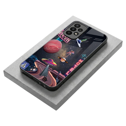 Cosmic Path stylish phone case for samsung galaxy a23 | glossy glass and slim fit
