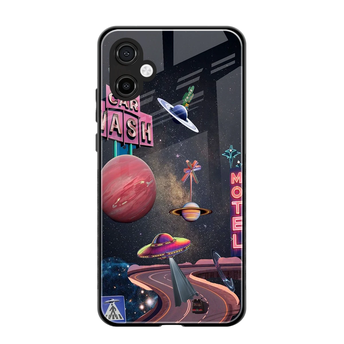 Cosmic Path back phone cover | glass case for samsung galaxy a06 5g