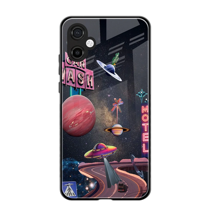 Cosmic Path back phone cover | glass case for samsung galaxy a06 5g