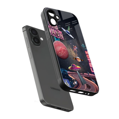 Cosmic Path sleek samsung galaxy a06 5g cover with tempered glass back and TPU edges