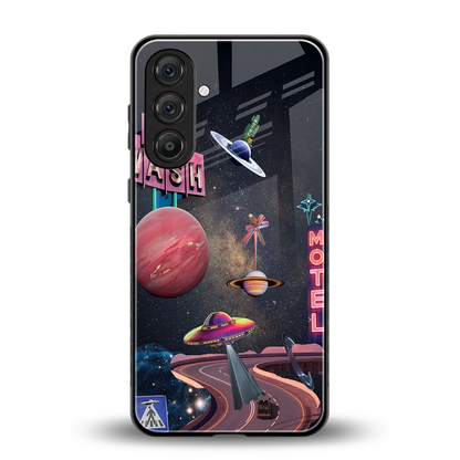 Cosmic Path back phone cover | glass case for samsung galaxy a17 5g