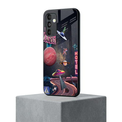 Cosmic Path samsung galaxy m14 5g mobile cover | shockproof glass phone case
