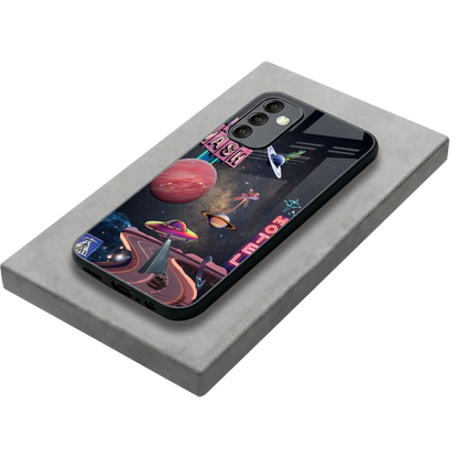 Cosmic Path stylish phone case for samsung galaxy m14 5g | glossy glass and slim fit