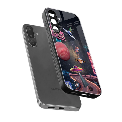 Cosmic Path sleek samsung galaxy m36 5g cover with tempered glass back and TPU edges