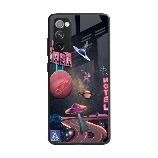 Cosmic Path back phone cover | glass case for samsung galaxy s20 fe