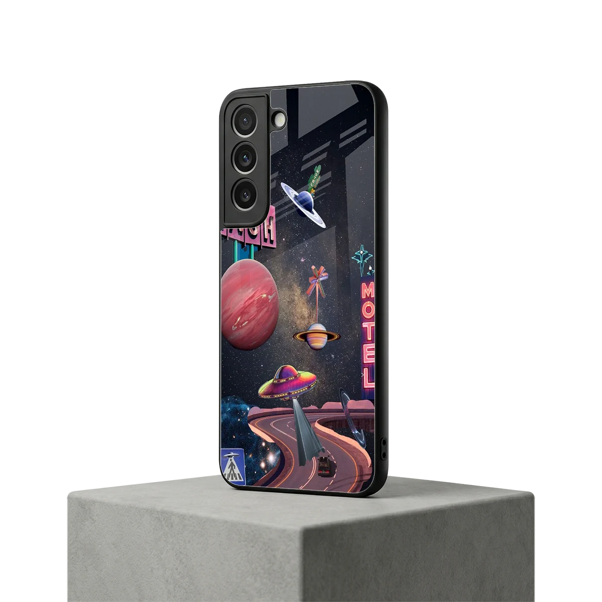 Cosmic Path samsung galaxy s22 mobile cover | shockproof glass phone case