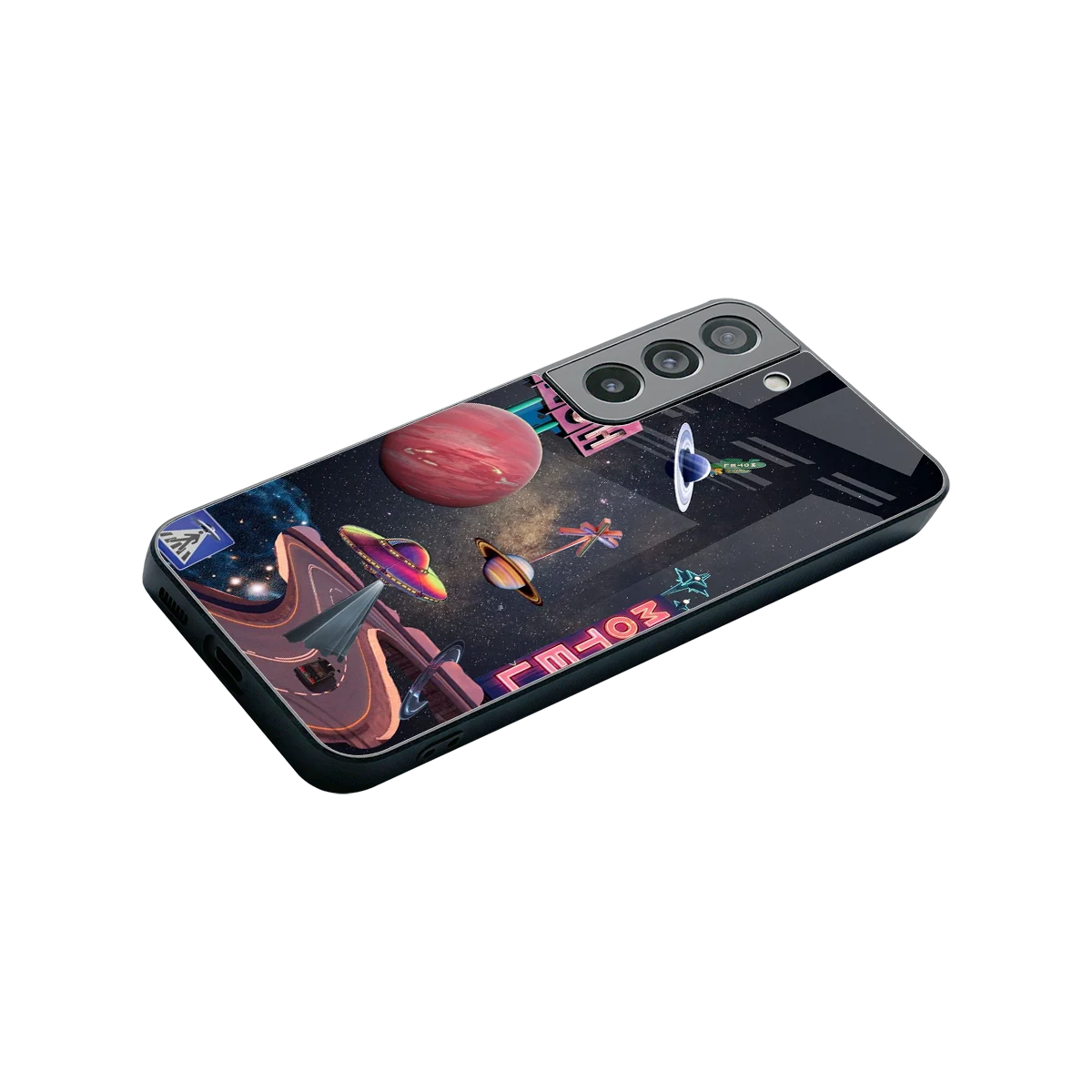 Cosmic Path stylish phone case for samsung galaxy s22 | glossy glass and slim fit