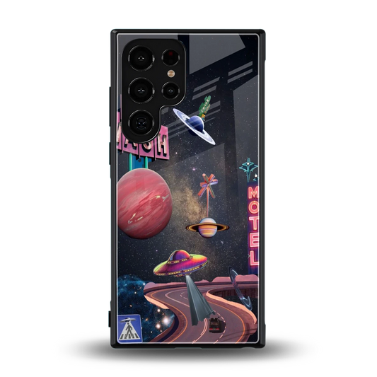 Cosmic Path back phone cover | glass case for samsung galaxy s23 ultra