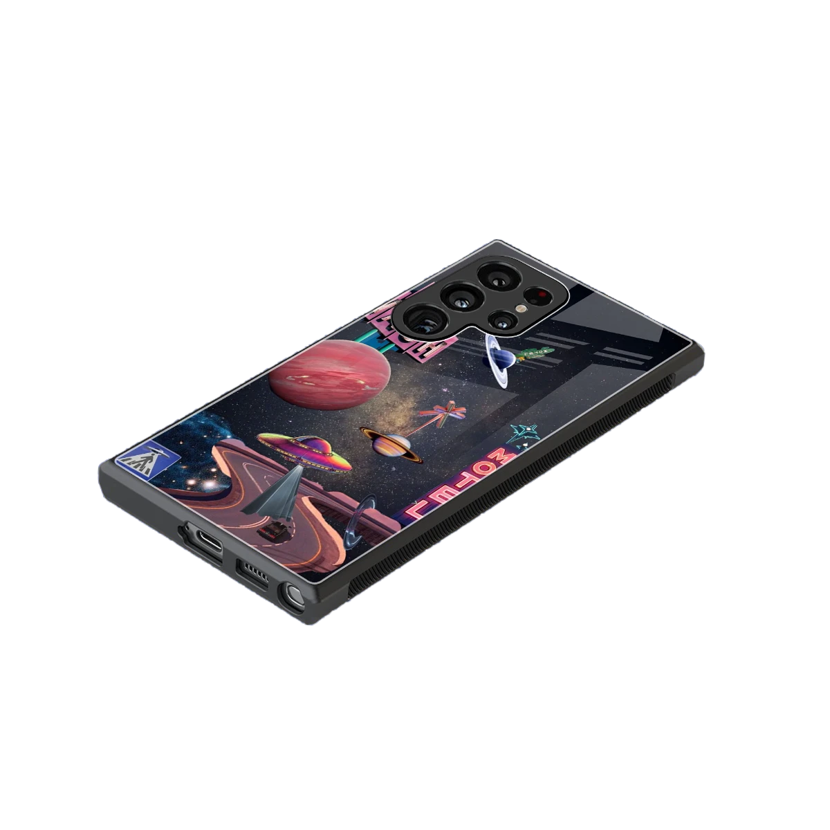 Cosmic Path stylish phone case for samsung galaxy s24 ultra | glossy glass and slim fit