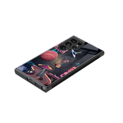Cosmic Path stylish phone case for samsung galaxy s24 ultra | glossy glass and slim fit