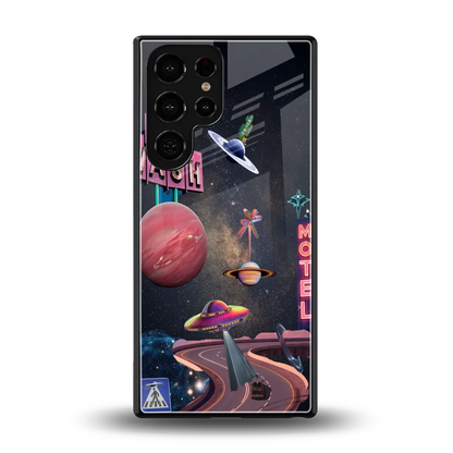 Cosmic Path back phone cover | glass case for samsung galaxy s25 ultra