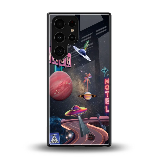Cosmic Path back phone cover | glass case for samsung galaxy s25 ultra
