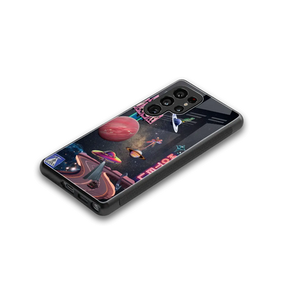 Cosmic Path stylish phone case for samsung galaxy s25 ultra | glossy glass and slim fit