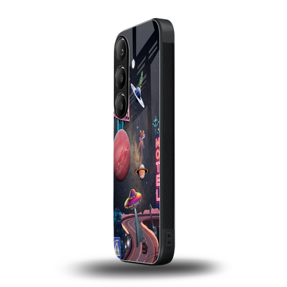 Cosmic Path samsung galaxy s24 fe mobile cover | shockproof glass phone case