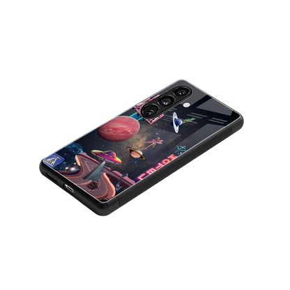 Cosmic Path stylish phone case for samsung galaxy s24 fe | glossy glass and slim fit