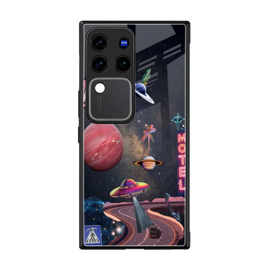 Cosmic Path back phone cover | glass case forvivo v30 pro