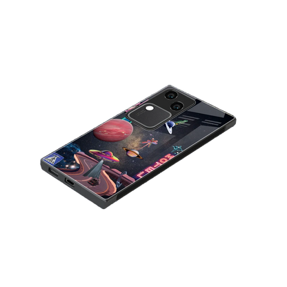 Cosmic Path stylish phone case for vivo v30 | glossy glass and slim fit