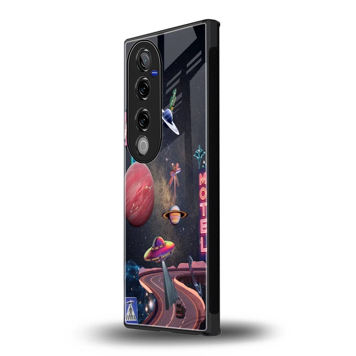 Cosmic Path vivo v40 pro mobile cover | shockproof glass phone case