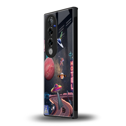 Cosmic Path vivo v40 pro mobile cover | shockproof glass phone case