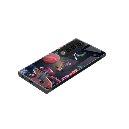 Cosmic Path stylish phone case for vivo v40 pro | glossy glass and slim fit