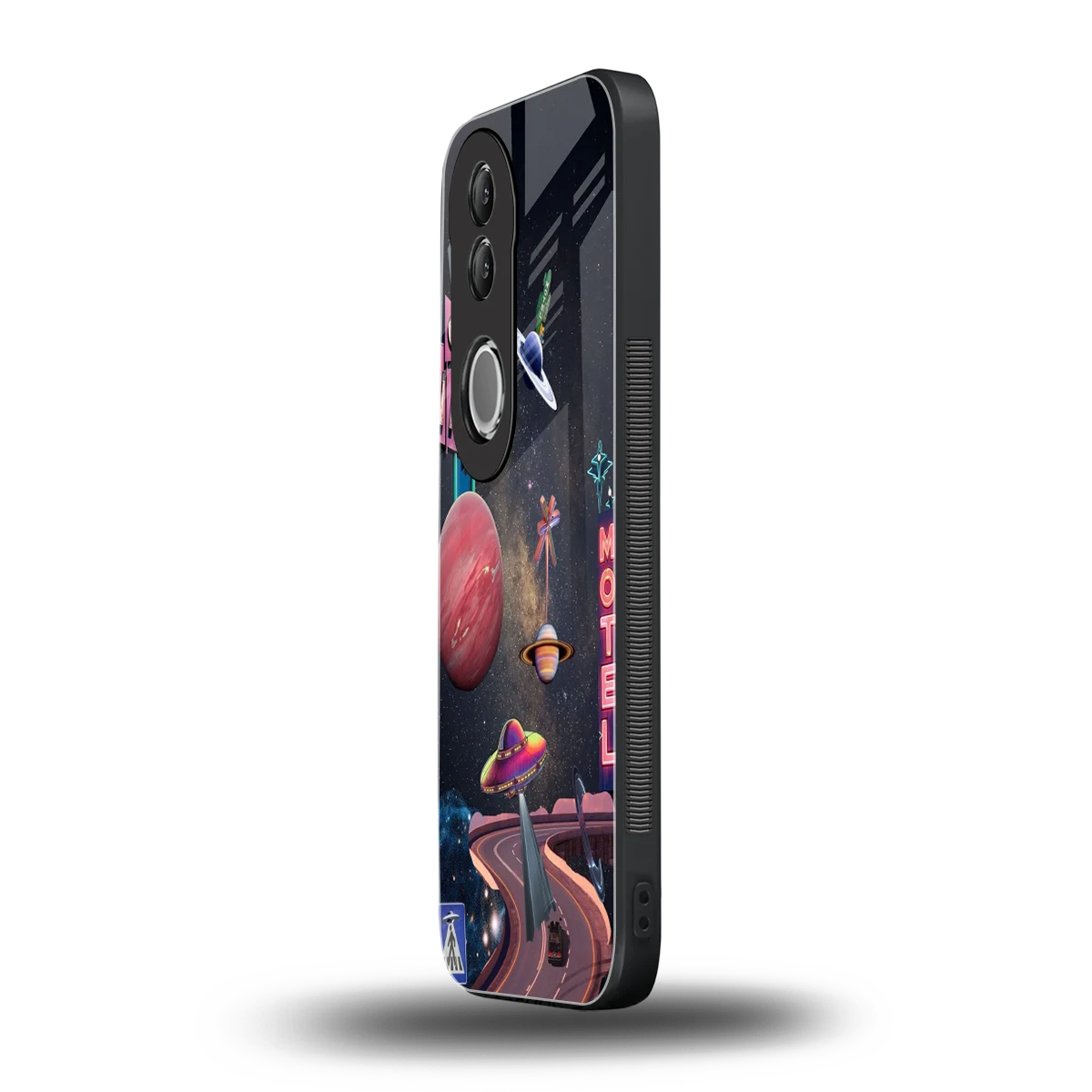 Cosmic Path vivo v50 mobile cover | shockproof glass phone case