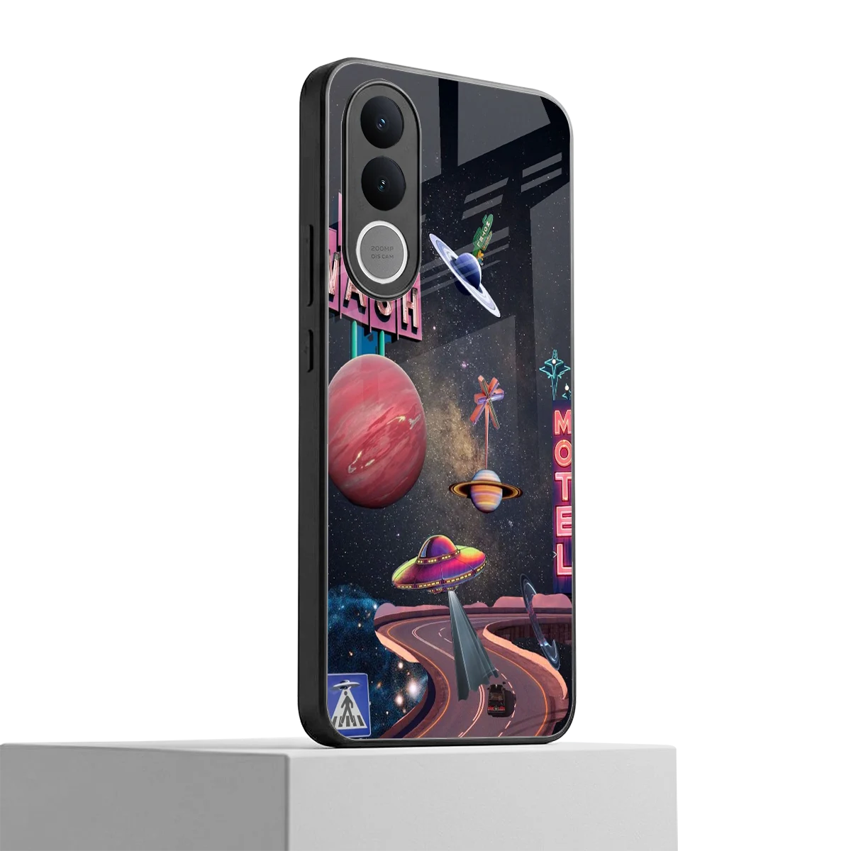 Cosmic Path vivo v70 fe mobile cover | shockproof glass phone case