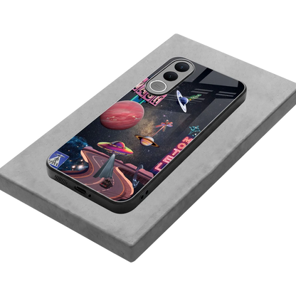 Cosmic Path stylish phone case for vivo v70 fe | glossy glass and slim fit