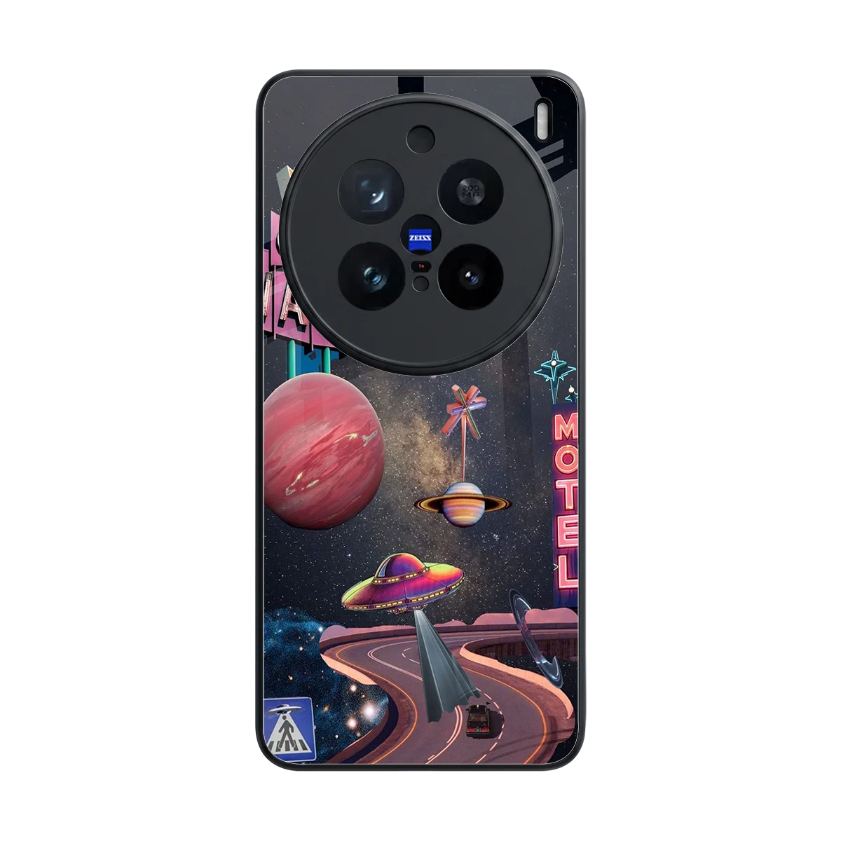 Cosmic Path back phone cover | glass case for vivo x200 pro