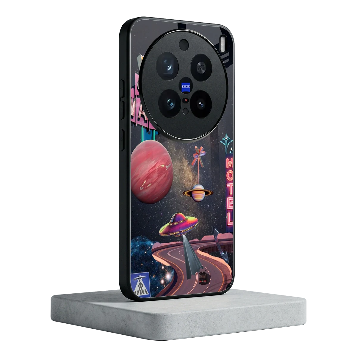 Cosmic Path vivo x200 pro mobile cover | shockproof glass phone case