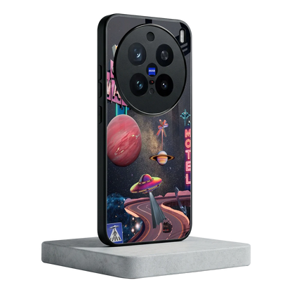 Cosmic Path vivo x200 pro mobile cover | shockproof glass phone case