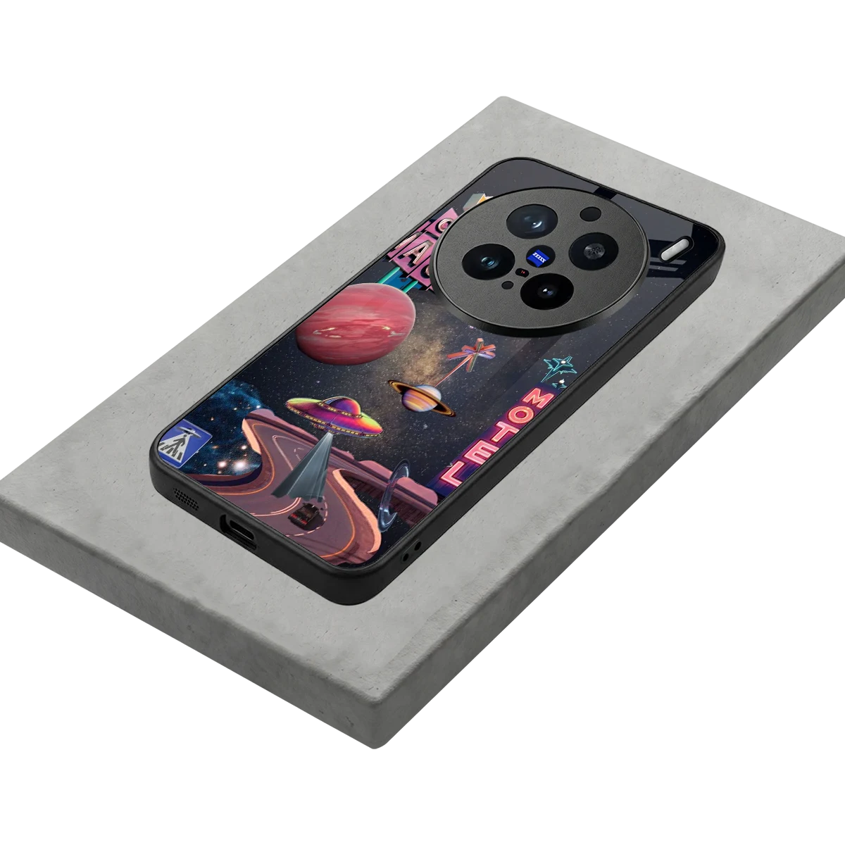 Cosmic Path stylish phone case for vivo x200 pro | glossy glass and slim fit