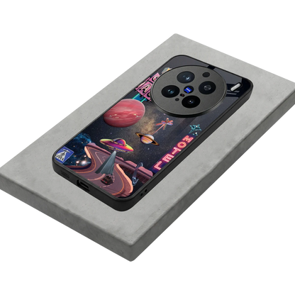 Cosmic Path stylish phone case for vivo x200 pro | glossy glass and slim fit