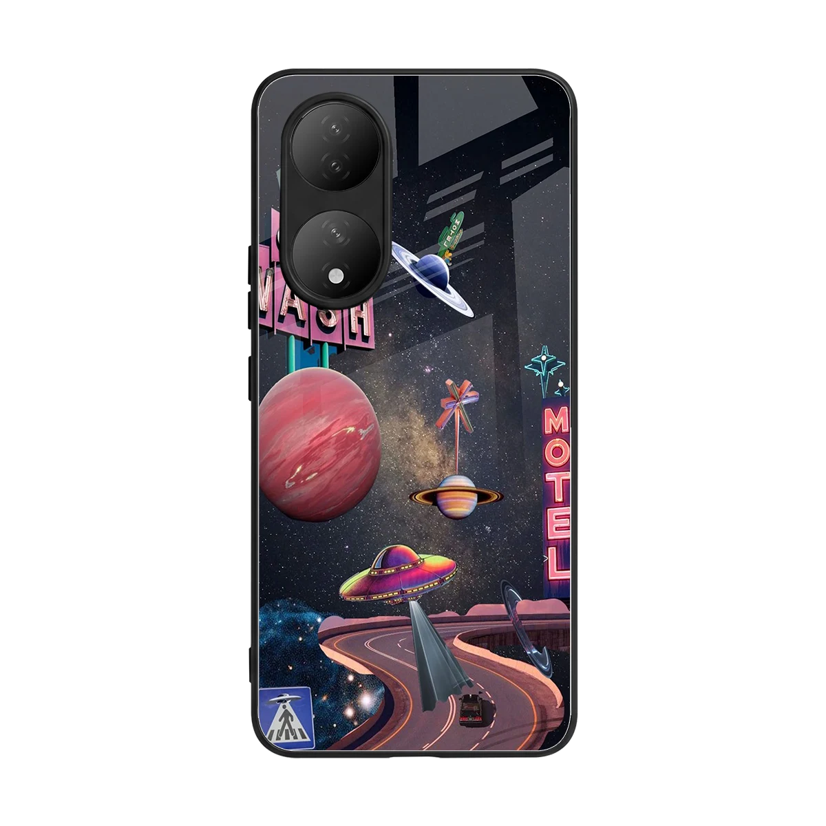 Cosmic Path back phone cover | glass case for Vivo-y100