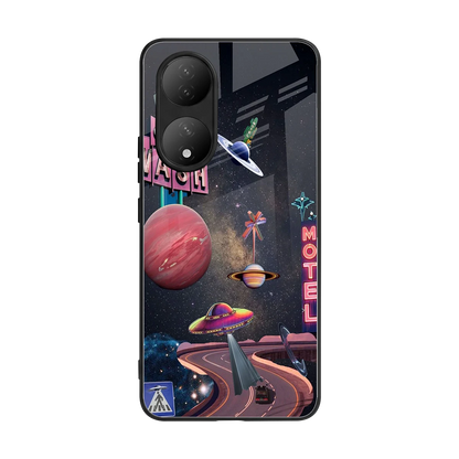 Cosmic Path back phone cover | glass case for Vivo-y100