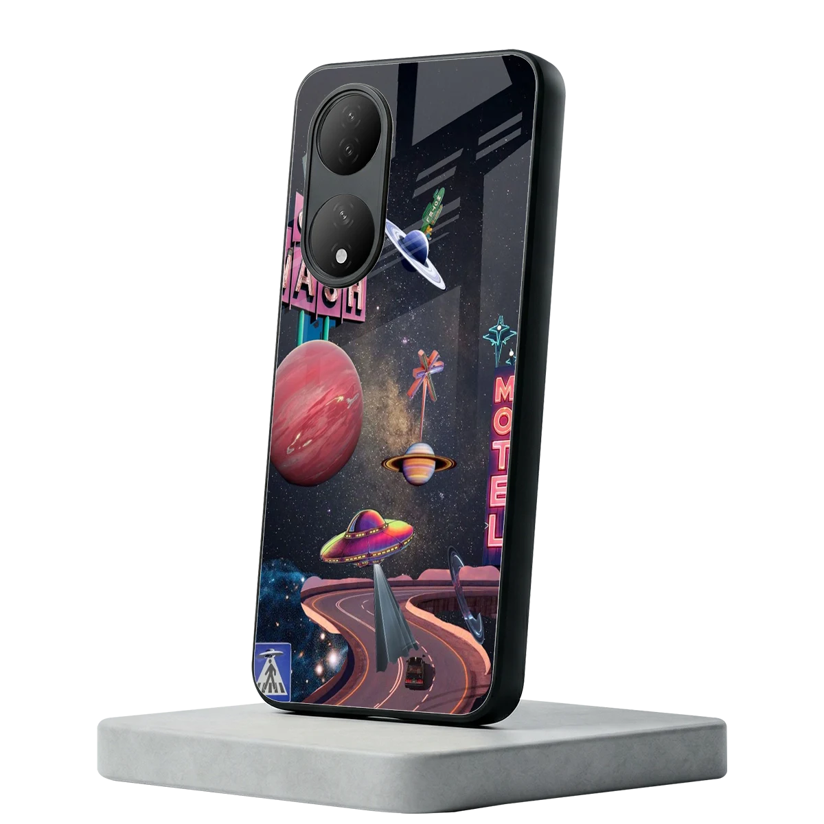 Cosmic Path Vivo-y100 mobile cover | shockproof glass phone case