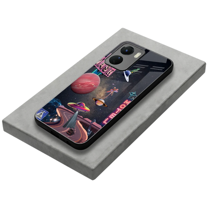 Cosmic Path stylish phone case for vivo y16 | glossy glass and slim fit