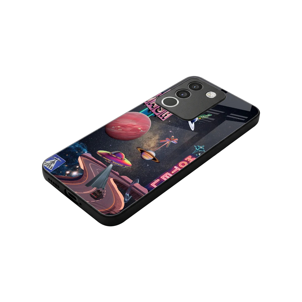 Cosmic Path stylish phone case for vivo y200 5g | glossy glass and slim fit