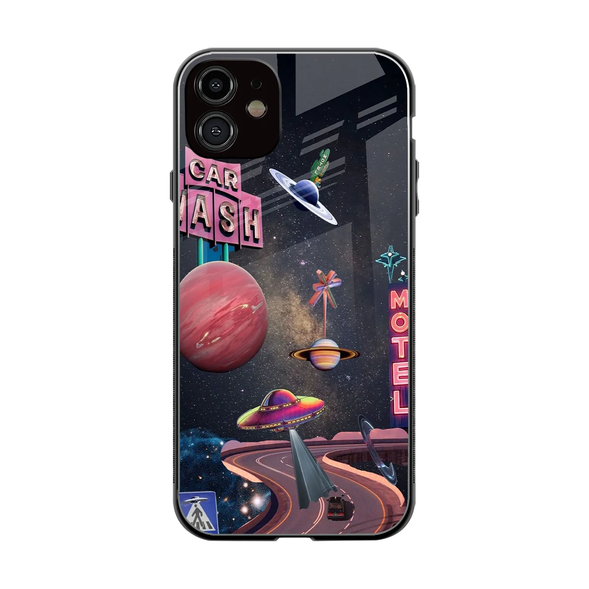 Cosmic Path back phone cover | glass case for iphone 11