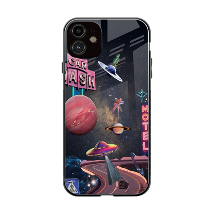 Cosmic Path back phone cover | glass case for iphone 11