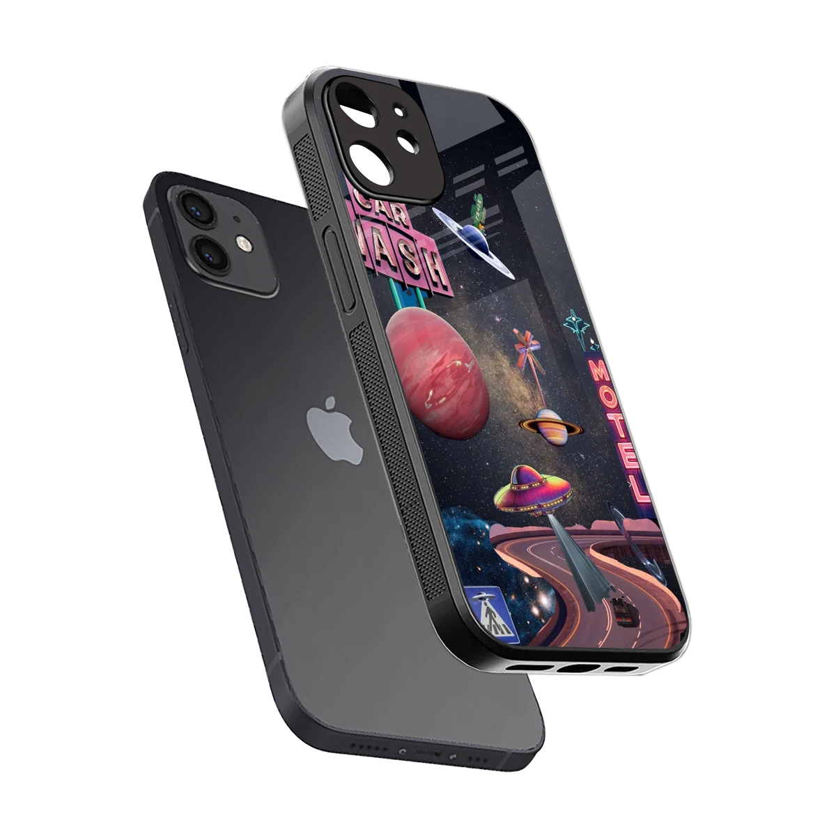 Cosmic Path sleek iphone 11 cover with tempered glass back and TPU edges