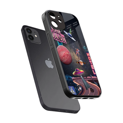 Cosmic Path sleek iphone 11 cover with tempered glass back and TPU edges