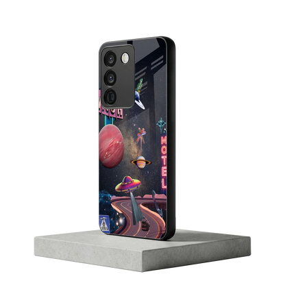 Cosmic Path vivo y200 5g mobile cover | shockproof glass phone case