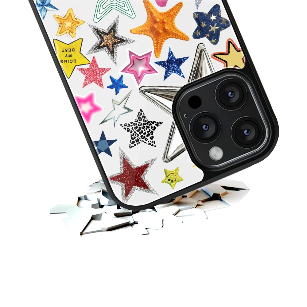 Durable Glass Back Mobile Case for iPhone, Samsung, OnePlus, Google Pixel, Redmi, Vivo, Oppo