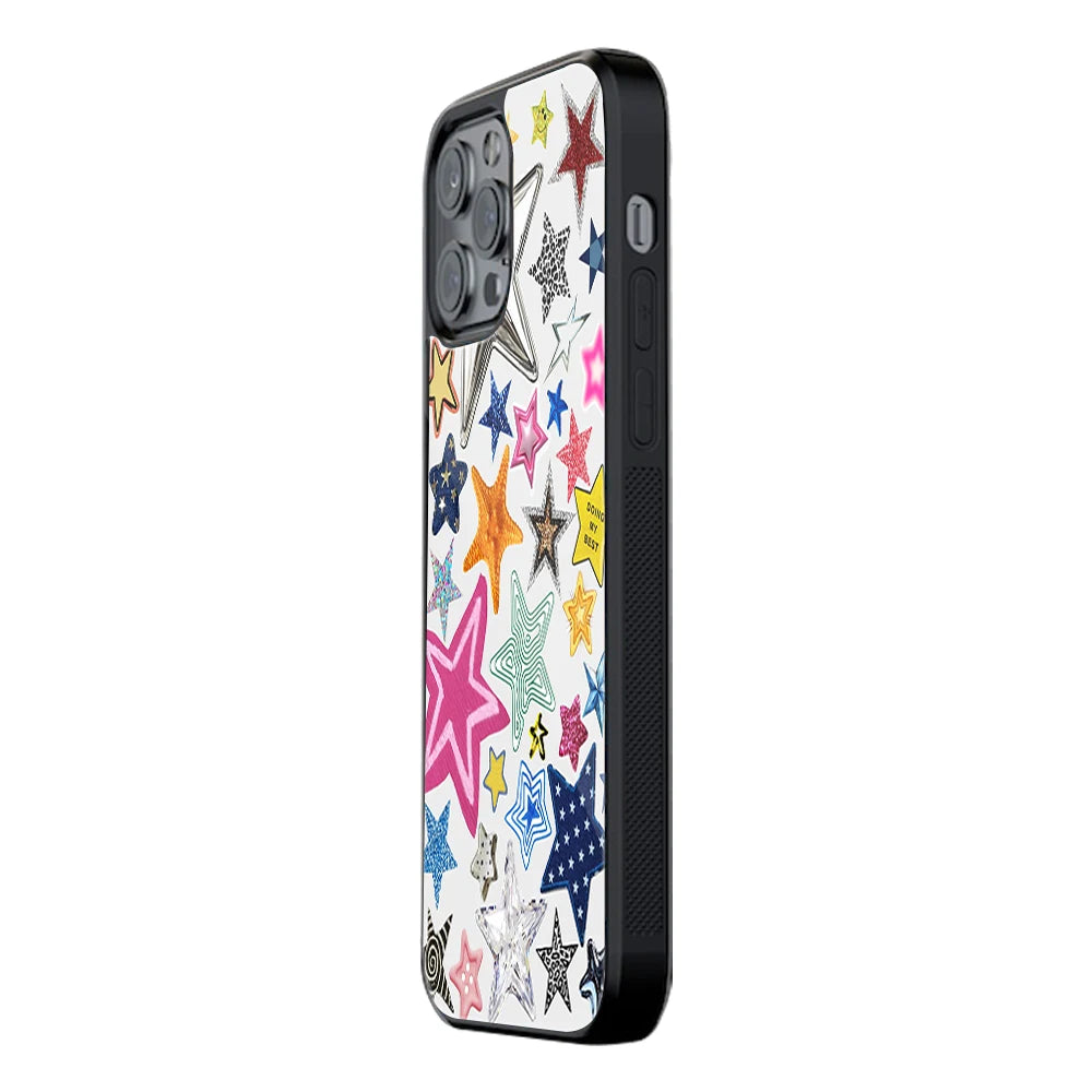 Trendy Glass Back Mobile Case for iPhone, Samsung, Redmi, OnePlus, Google Pixel, Motorola